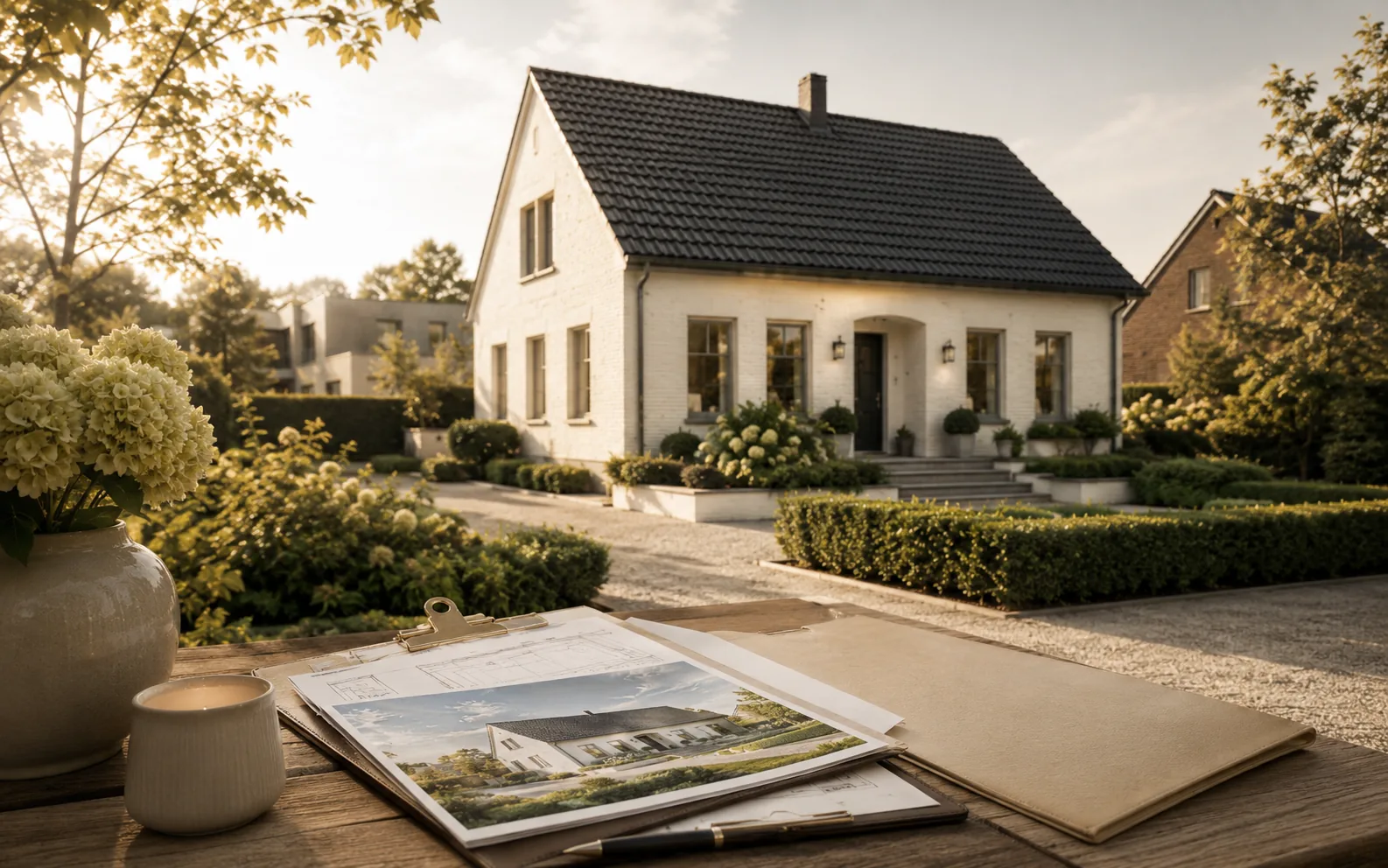 Wohnhaus mit Grundstück und Verkaufsunterlagen