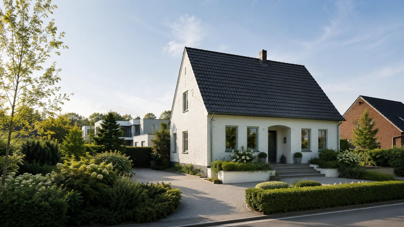 Gepflegtes Einfamilienhaus als Symbol für einen erfolgreichen Hausverkauf